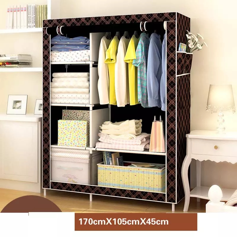 DIY Wardrobe Large Capacity Assemble Closets Portable Home Storage Clothes Organizer Closet