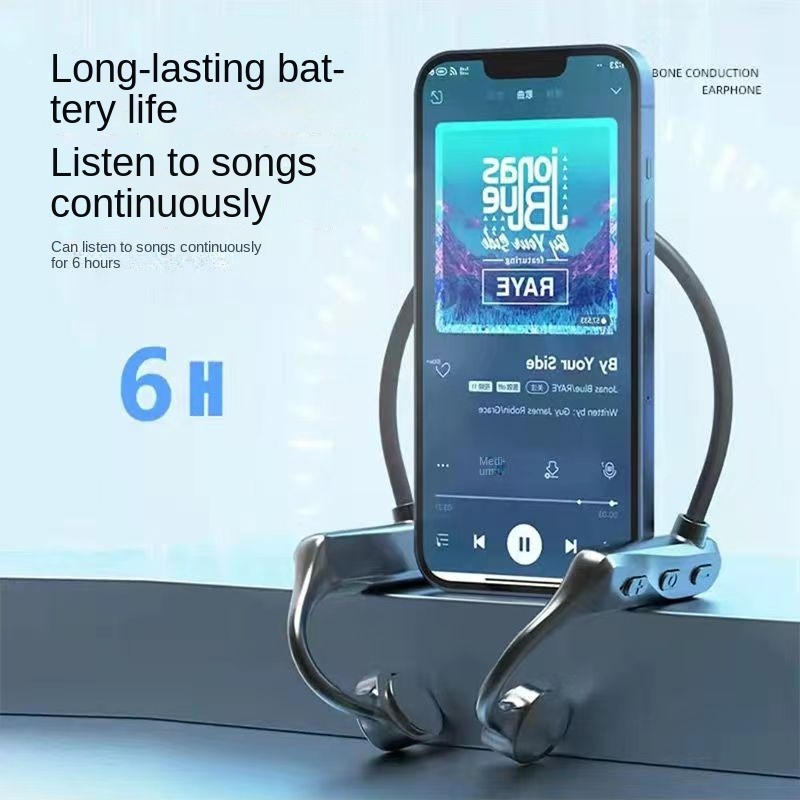 New bone conduction Bluetooth headset Earless wireless sports fitness Ear-hanging vibrato explosion models