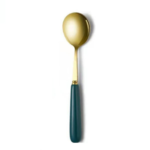 Kitchenware Spoon Stainless Steel Spoon For Household Kitchen Coffee Snacks Fruit Prikkers Dessert Teaspoon Dessert Spoon