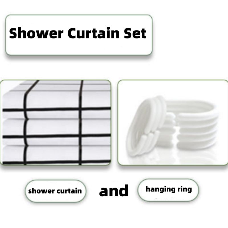 Shower curtain, waterproof, mildew proof, thickened, bathroom curtain, partition curtain, door curtain, window hanging curtain ，large size 100*200cm,120*200cm,150*200cm,180*200cm,200*200cm,240*200cm,260*200cm ，Stainless steel ，buckle eye