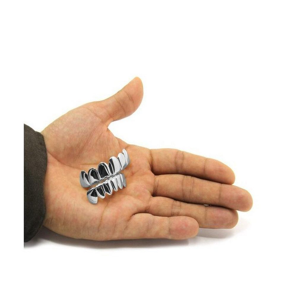 hip-hop gold braces TeethGrillz real gold electroplated braces hip-hop grillz tooth grillz