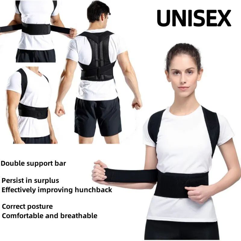 1PCS Adjustable Posture Corrector Corset Breathable Back Support Shoulder Lumbar Brace Support Straight Corrector for Men Women