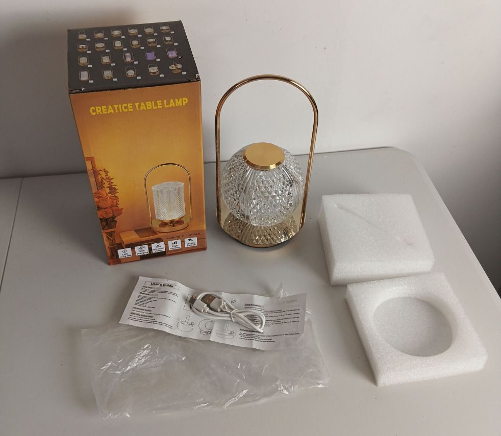 Creative portable metal table lamp outdoor USB charging atmosphere table lamp simple LED bedroom bedside night light
