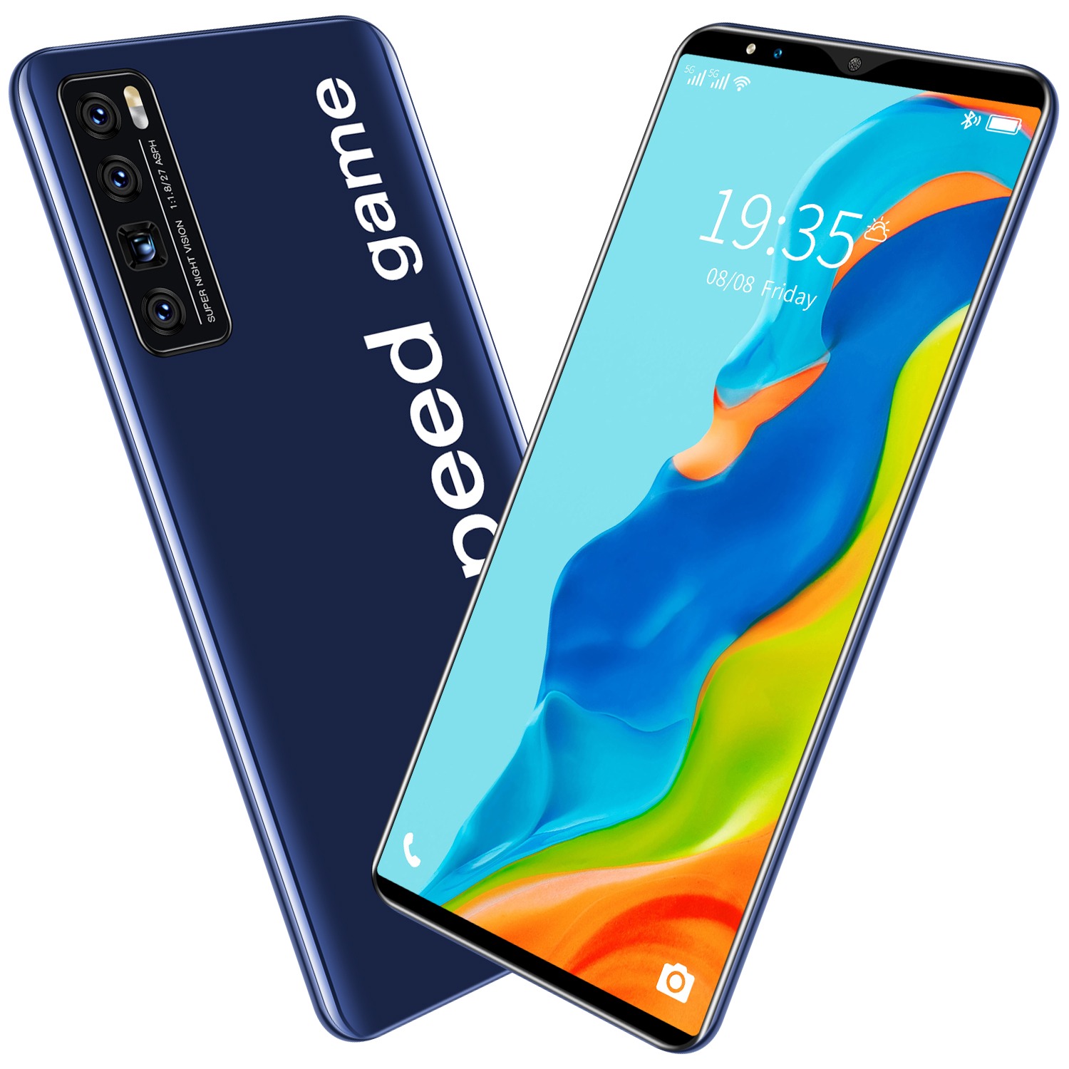 2021 Galxy Nowa7 Pro Cellphones 8GB RAM 128GB ROM 13+24MP Camera Smartphones Celular 10 Core 4800mAh Mobile Phone 5G LTE Face ID