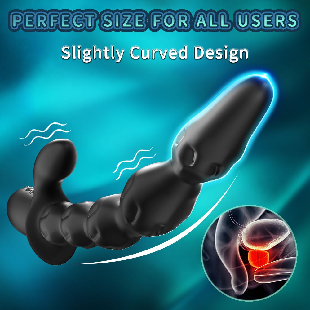 Prostate Massager Anal Vibrator Thrusting Vibrating 7 Modes with Cock Ring Anal Plug Anal Sex Toys P Spot Massager Male Sex Toys for Men Enema Products Dildos Women Couples Remote Control