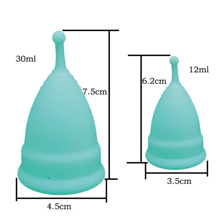 Menstrual Cup Silicone Women's Menstrual Cup Aunt Menstrual Cup Girls' Private Parts Menstrual Period Supplies Sanitary Napkins