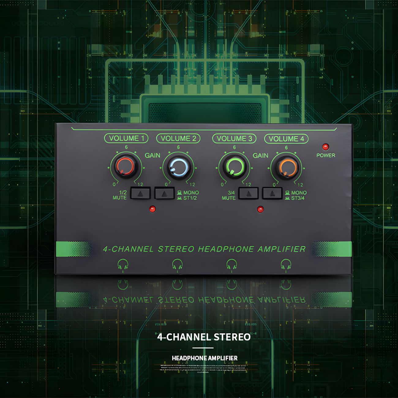 Headphone Amplifier 4-channel 6-channel monitor headphone amplifier mini audio professional