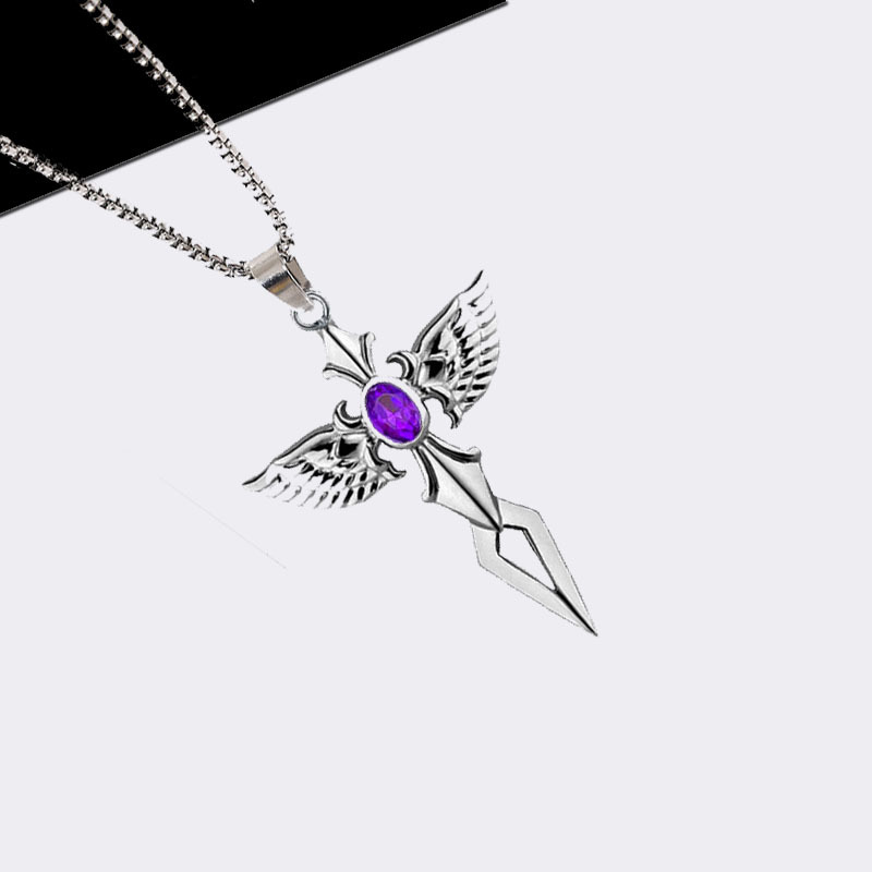 Stainless steel cross pendant necklace free shipping men boy Hip hop necklace