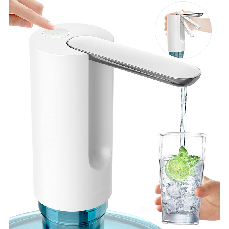 5 Gallon Water Dispenser Foldable Bottle Water Pump Dispenser Portable Electric Drinking Water Pump Automatic Water Dispenser USB Charging for Home Kitchen Office Camping