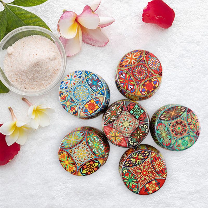 HK036 Candles Scented Luxury Aromatherapy Spiritual Healing Crystal Candle Soy Glass Jar Scented Candles