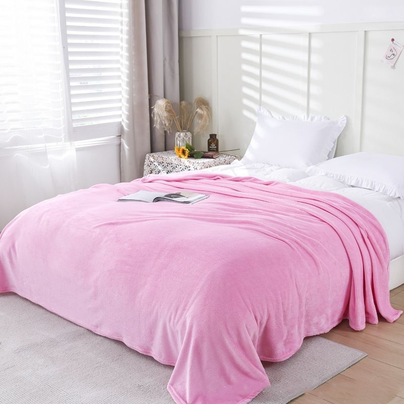 50*70cm，70*100cm，100*120cm，100*150cm，120*200cm，150*200cm，180*200cm，200*230cm Blanket, flannel, coral fleece, plain color blanket, solid color velvet blanket, children's pet blanket CRRSHOP Thick flannel bed sheets