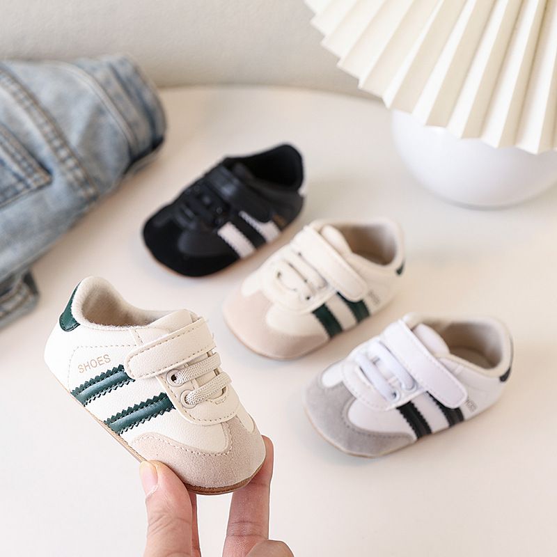 Toddler Pre‑Walker Sneakers, Non‑Slip Soft Sole Breathable Baby Shoes, Hook & Loop Closure Casual Sport Crib Shoes, Versatile Infant Footwear for Baby Boys Girls 3‑12 Months Spring Autumn Daily Wear