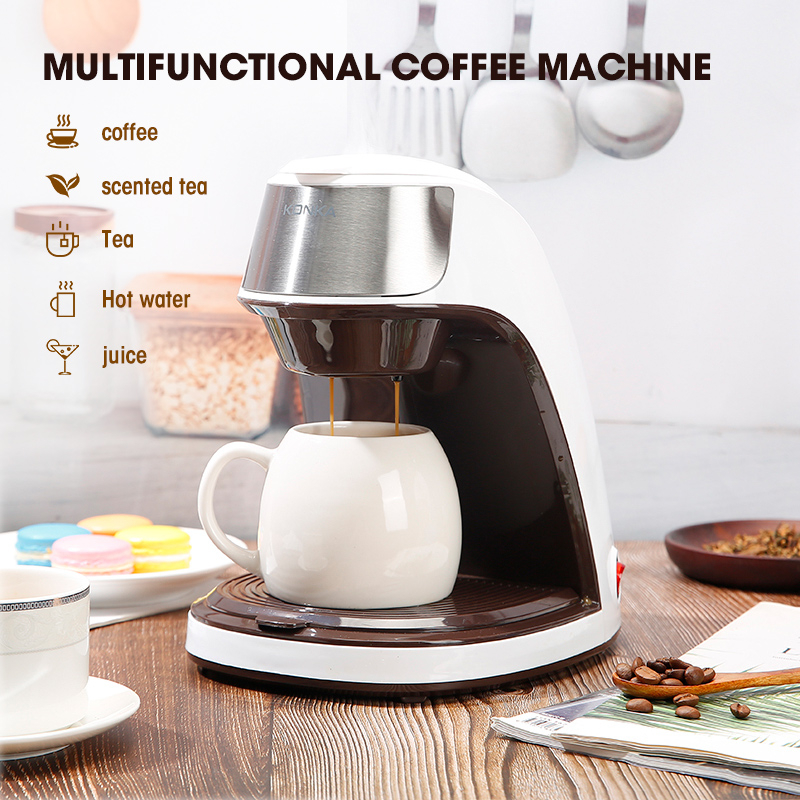 KONKA Coffee Machine Portable Home Mini Automatic Drip Office Coffee Maker Cafeteira Eletrica Tea Easy Operation