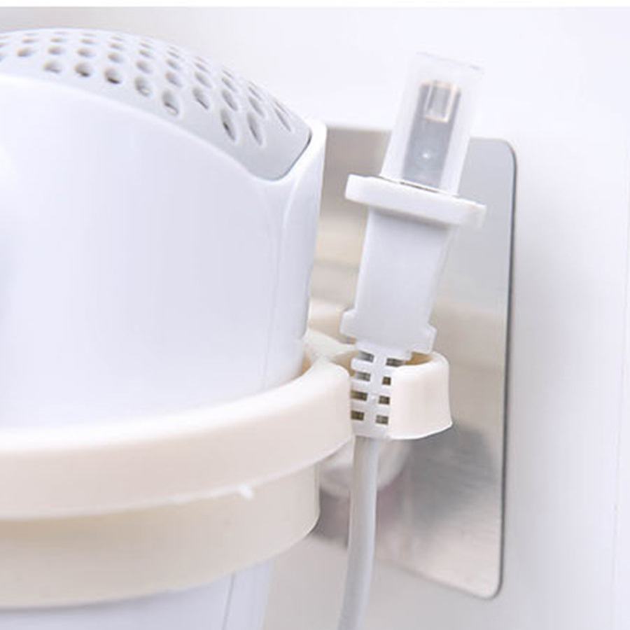 Home Daily Supplies Storage Storage Rack Towel Rack Original Design Bathroom Wall-mounted Towel Rack Household Non-perforated Bathroom Hair Dryer Storage Rack Non-marking Sticky Hair Dryer Rack Strong Bathroom Non-perforated Shelf Bathroom Hair Dryer Rack Storage Rack