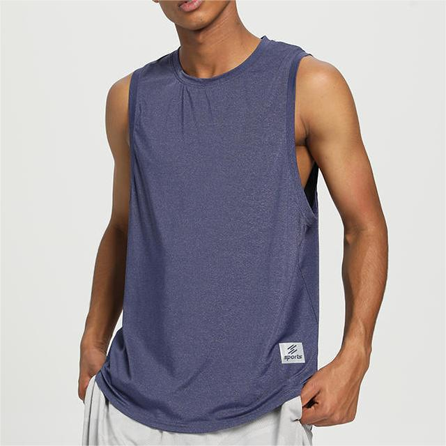 L10-G14 Men's New Summer Sleeveless Ice Silk Vest Thin Sports Quick-Drying Undershirt