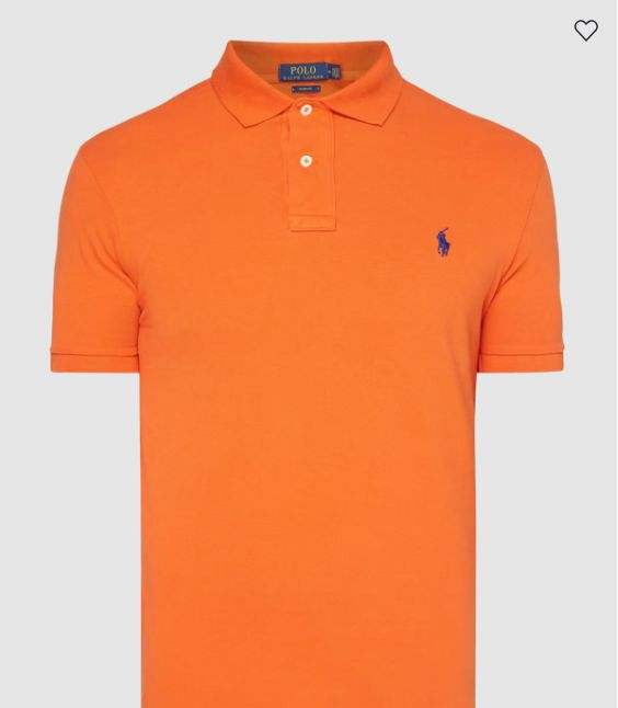 orange Polo Ralph Lauren shirt.