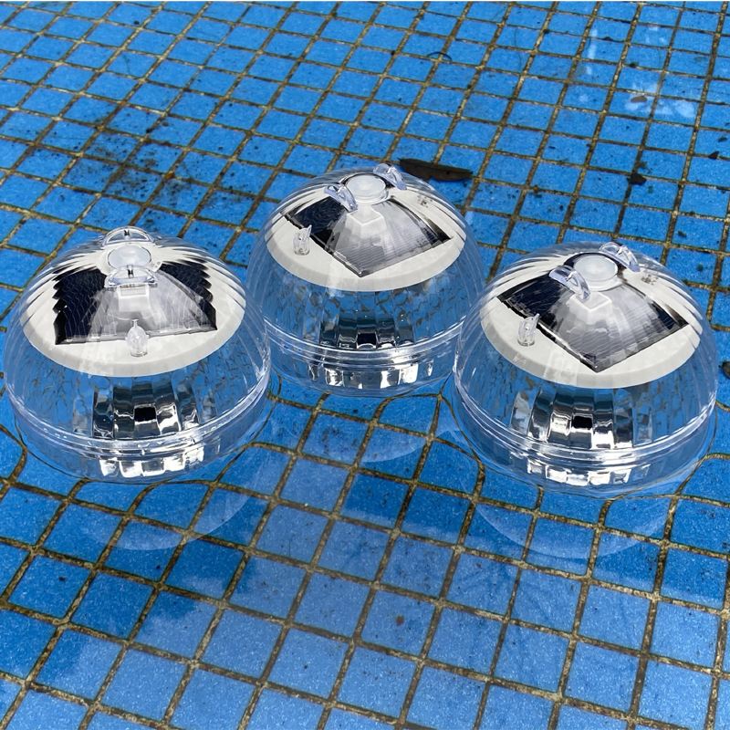 Solar powered floating light pool floating light magic ball light creative ball colored light bathtub pool projection light