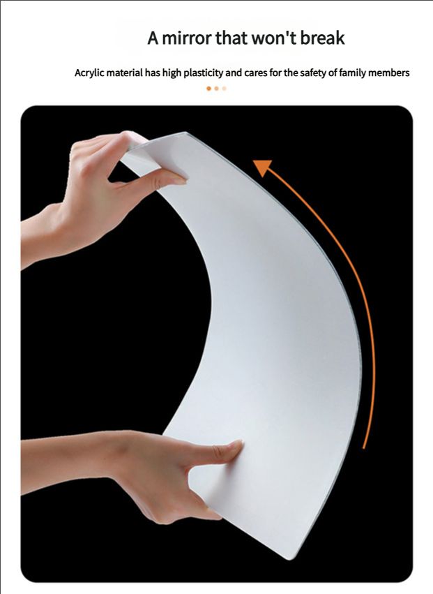 Mirror acrylic high-definition self-adhesive dressing mirror fitting mirror does not deform creative irregular soft mirror home bedroom