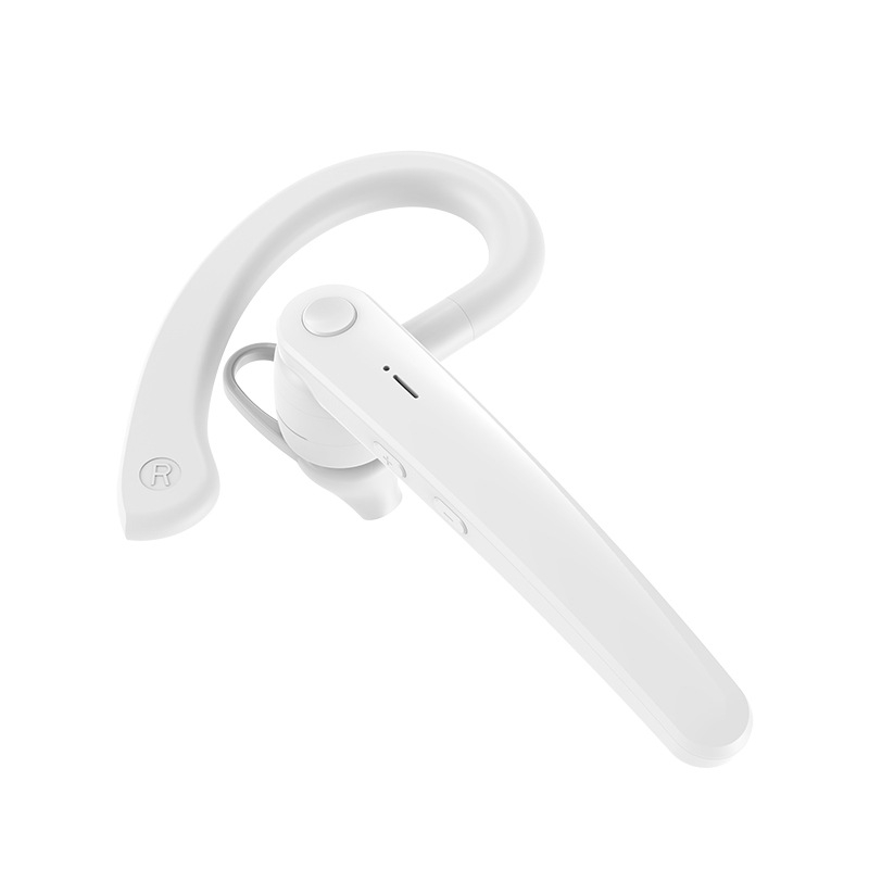 Business car ear mounted smart earphones CRRshop free shipping single ear Bluetooth earphones Long endurance business car ear mounted call music earplugs Wearing it for a long time won't hurt your ears driving business office video conferencing earphones Waterproof white