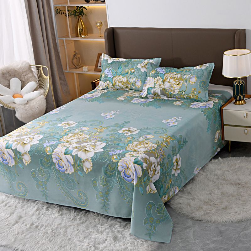 120*230cm,160*230cm,200*230cm,230*250cm Aloe vera cotton bed sheet pillow case 48*74cm CRRSHOP free shipping Matte bed cover