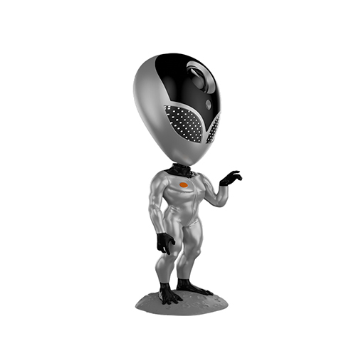 Alien star light dream aurora nebula bedroom projection light children's voice interactive smart atmosphere night lightsilver