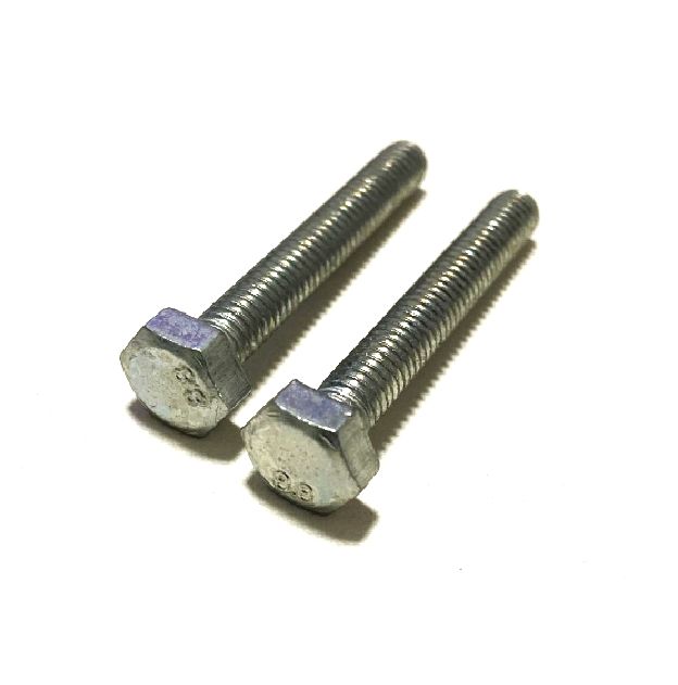 Standard Hex Head Bolt, Half Thread, High Strength Steel. Zinc Plated.  Small galvanizing Assured  Bolt Exterior Hex Bolt Good Quality Extension Bolts titanium Stainless hex bolt