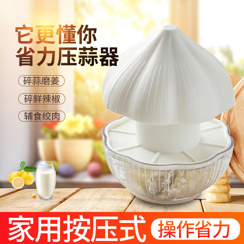 MX3023 Kitchen Innovations Garlic Perfection Press, Crusher, Mincer, and Storage Container - Easy to Clean - Stainless Steel Blades