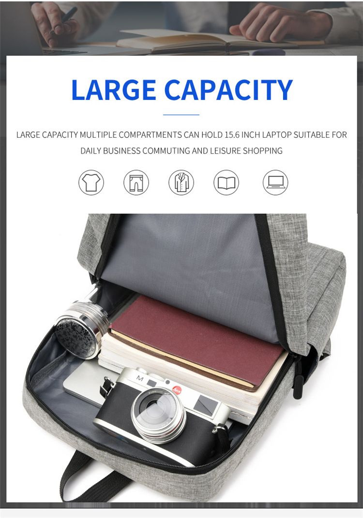 Business laptop backpack-Fashion backpack new simple backpack men's and women's leisure business computer bag Southeast Asia supply