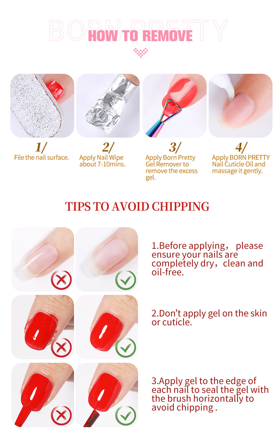 56021 BORN PRETTY 15ML Non Stick Hand Solid Extension Nail Gel Clear Nude Pink Extension Gel Rhinestone Glue Gel Easy to Operate