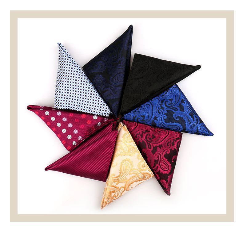Men's suit pocket towel Business banquet dress accessories small square towel Fashion British European handkerchief
