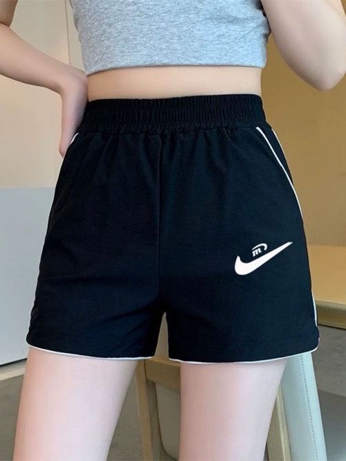 Athletic shorts loose A-line high-waisted thin casual wear wide-leg shorts women's summer home wear wide-leg casual running three-point hot pants