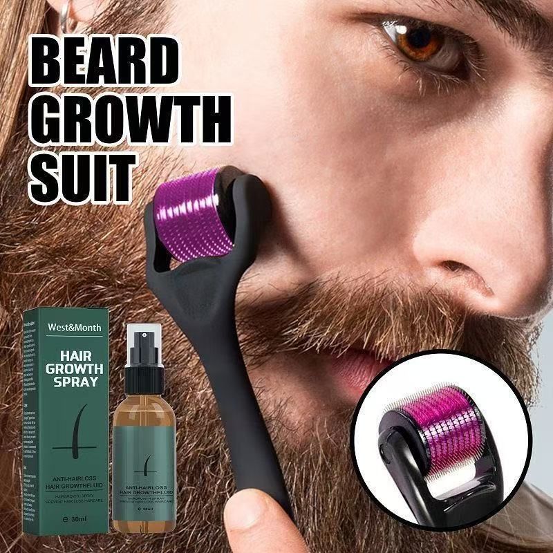 West Month moustache spray set moisturizing spray moustache care promoting growth thick liquid