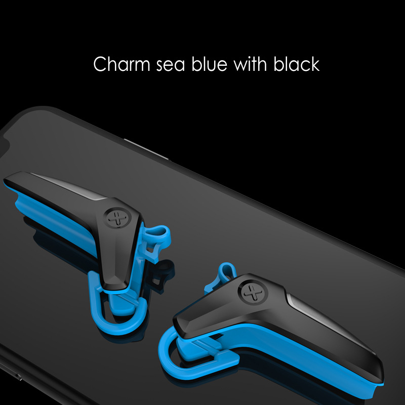 2Pcs Phone Game Controller Trigger Fire Button Aim Key For PUBG Mobile Gaming Joystick L1R1 Shooter Controller For iPhone