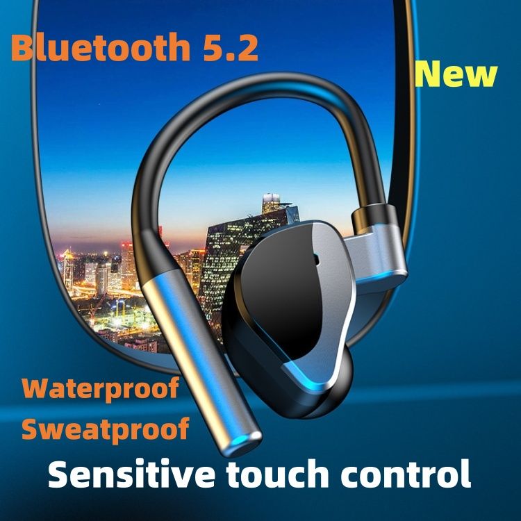 L15 Hanging ear type Bluetooth 5.2 earphones Business Movement Touch control Ear entry Intelligent noise reduction Wireless earphones CRRSHOP eaphones bluetooth headset