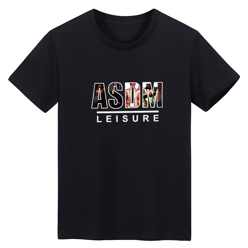 Men's ASDM Letter Graphic Short Sleeve Tee T-shirt