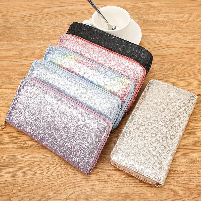 Women Fashion Printed PU Leather Long Wallet, Simple Trendy Hand Purse, Large Capacity Multi Card Slots Handheld Coin Card Holder

