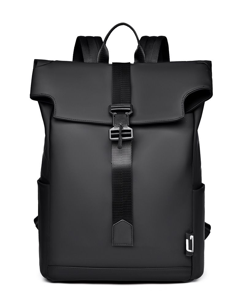 New men's backpack trend senior sense leisure backpack flip magnetic buckle travel backpack men's backpack 8107