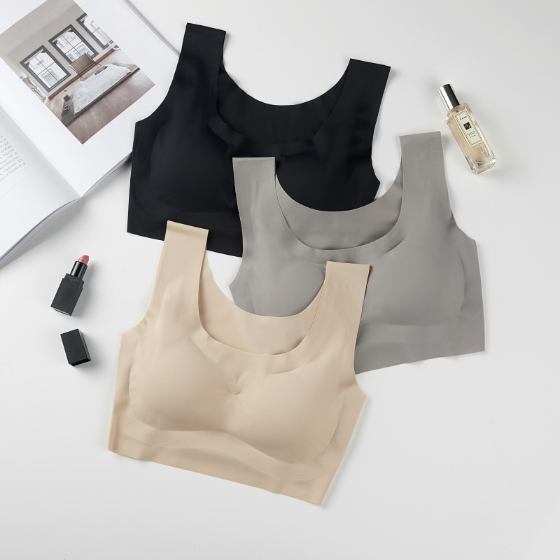 701 Ladies Sports Wireless Underwear Ice Silk Seamless Bra For Women
