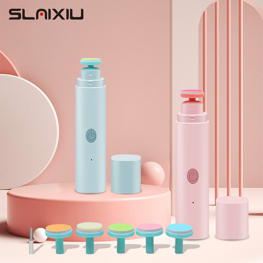 MJQ002 Electric Baby Nail Trimmer Nail Polisher USB Charging Kids Infant Baby Cutter Nail Care Baby Trimmer Manicure Clipper Scissors
