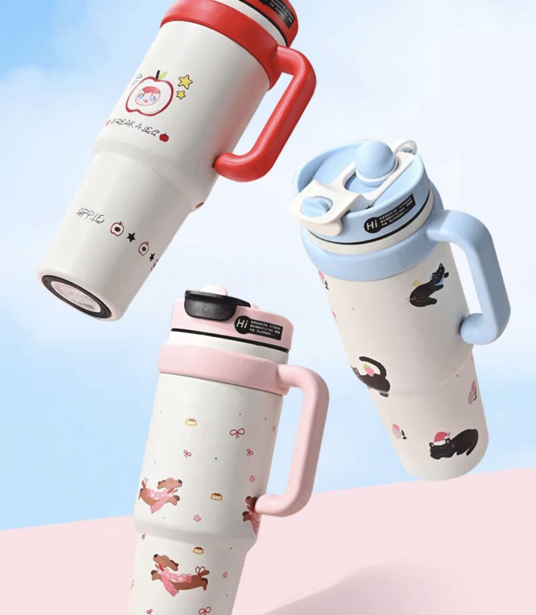 Coffee Cup Big Mac Thermos Cup High-capacity Office Drinking Cup Vacuum Cup Vacuum Flask Vacuum Thermos Bottle 