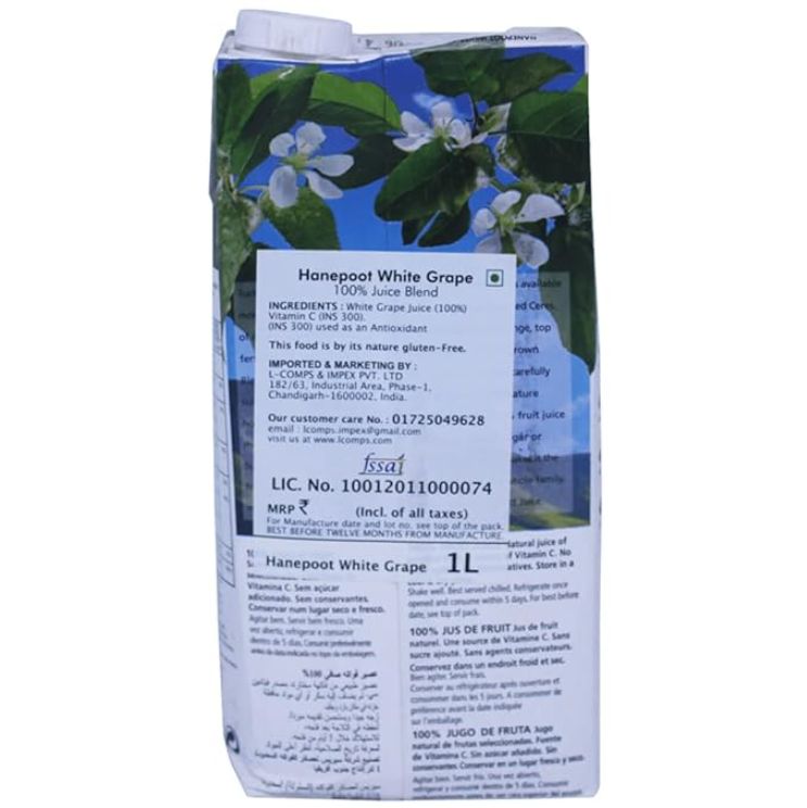 CERES HANEPOOT WHITE GRAPE JUICE 1L