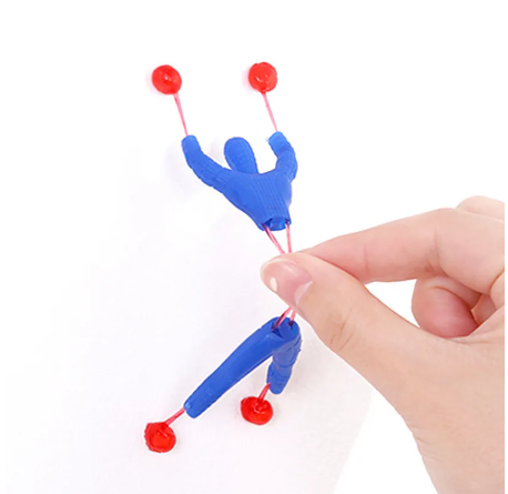 30 Pcs Children's Colorful Magical Small Person Climbs The Wall And Turns Somersaults Sticky Toy Boys Girls Leisure Gifts XPY