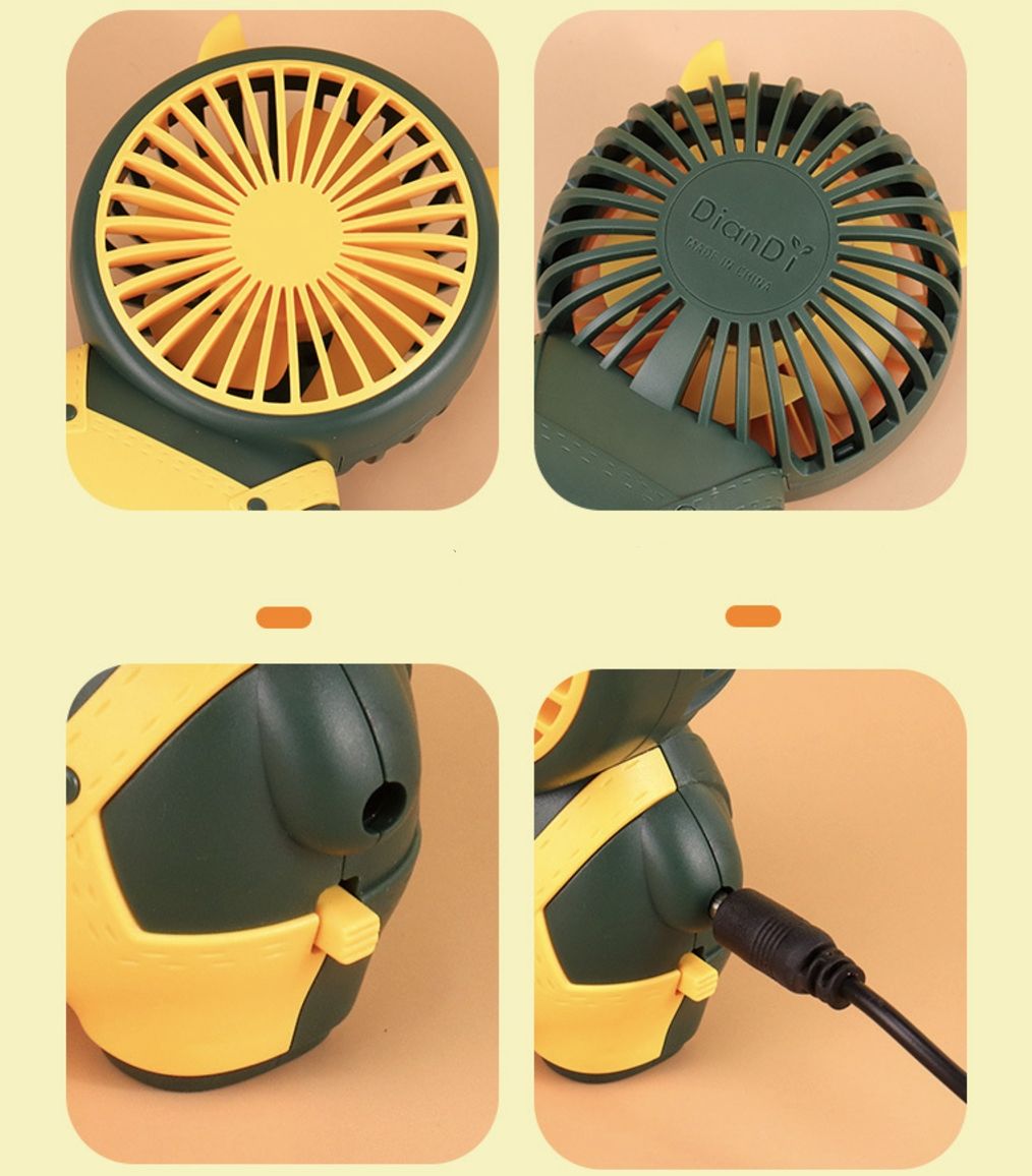 Handheld Fan Portable Pocket Fan USB Rechargeable Mini Fan Cute Small Fan