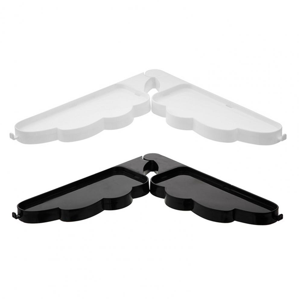 Bathroom Corner Shelves Shower Shelf Angel Wings Household Dishcloth Sponge Dual Drain Basket Kitchen Faucet Storage Rack
