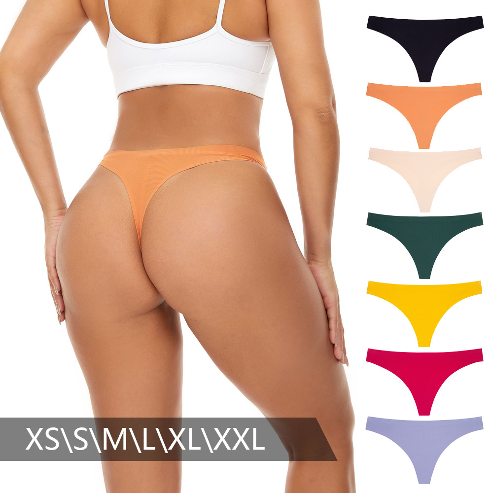 986 Thong underwear for women,No Show Breathable Cotton Womens Thongs Underwear Seamless Thongs for Women