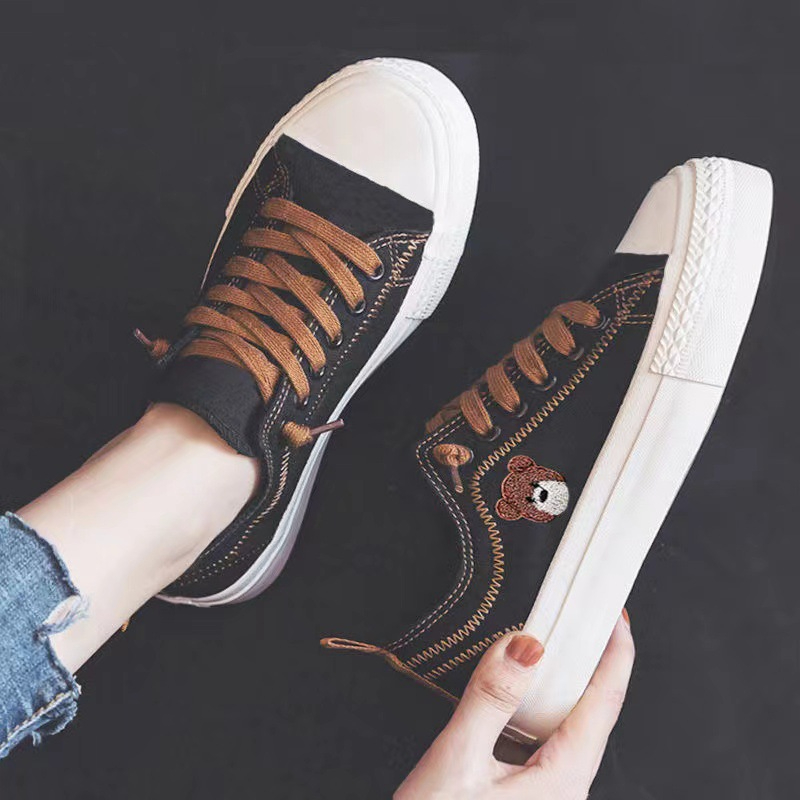Women's Sneakers Lace-up Canvas Casual for Walking Canvas Shoes