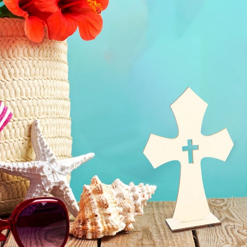 Wooden cross ornaments, handicrafts, Craft Ornament home decoration 