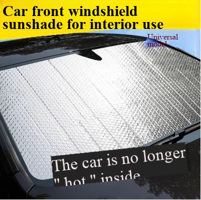 Car Sun Shade Heat Insulation Sun Visor Front Windshield Sunshade Rear Window Reflective Aluminum Foil UV Protection Sun Block Cover for Auto
