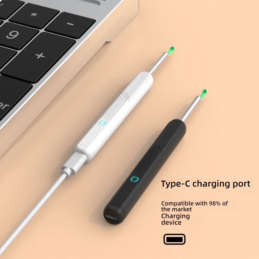  Wireless Smart Visual Ear Cleaner with HD Camera, LED Light, Connects to Phone for Adults & Kids - Safe & Easy Ear Wax Removal Tool 