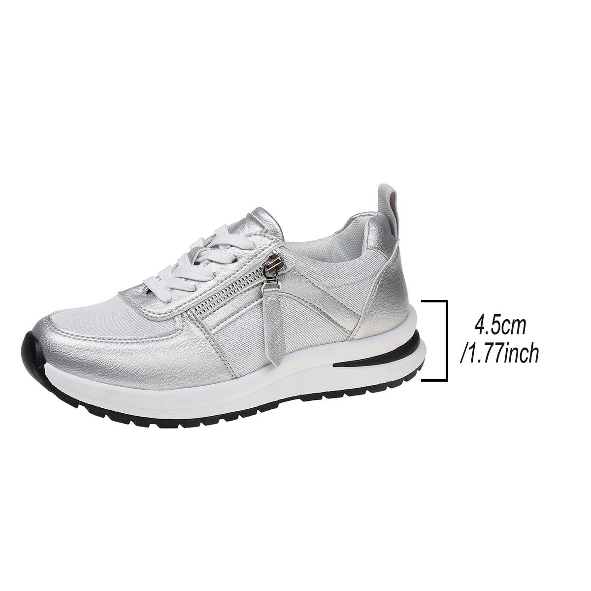 Single shoe women 2024 summer new Europe and the United States cross-border large size flat round head solid color front lace-up women single shoes